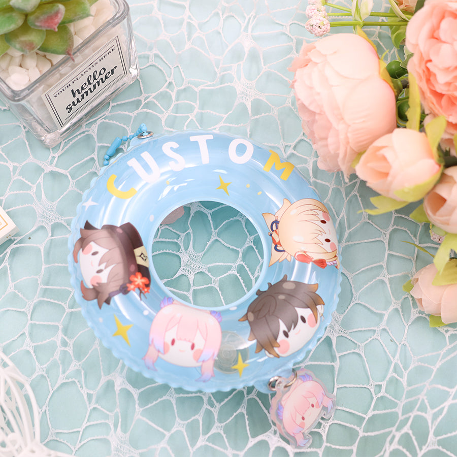 Custom Swim Ring Keychain