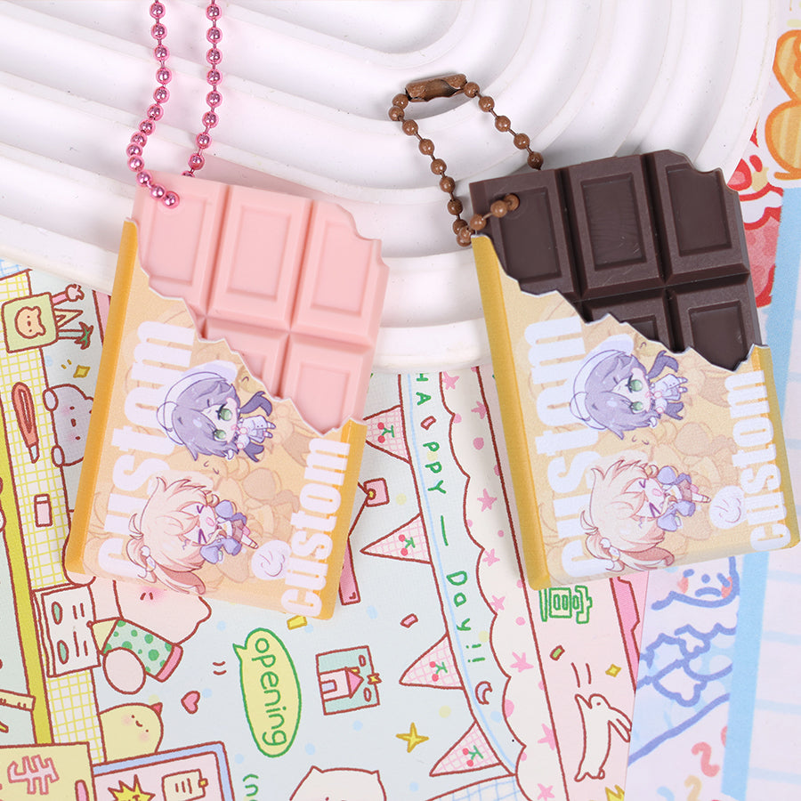 Custom chocolate keychain(Large)
