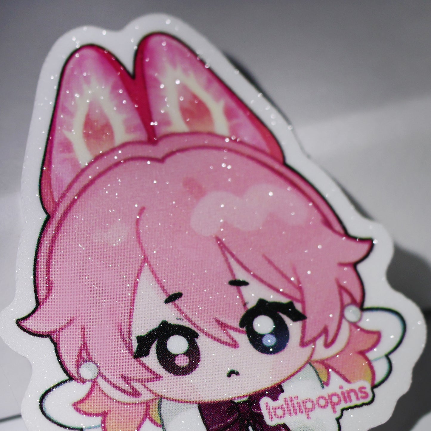 Custom Sand Glitter Frosted Stickers