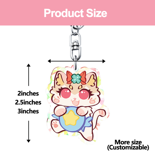 Llavero holográfico personalizado