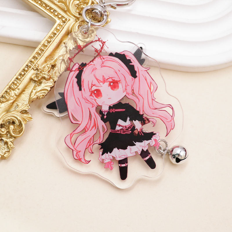 Custom Pulling Type Acrylic Keychain