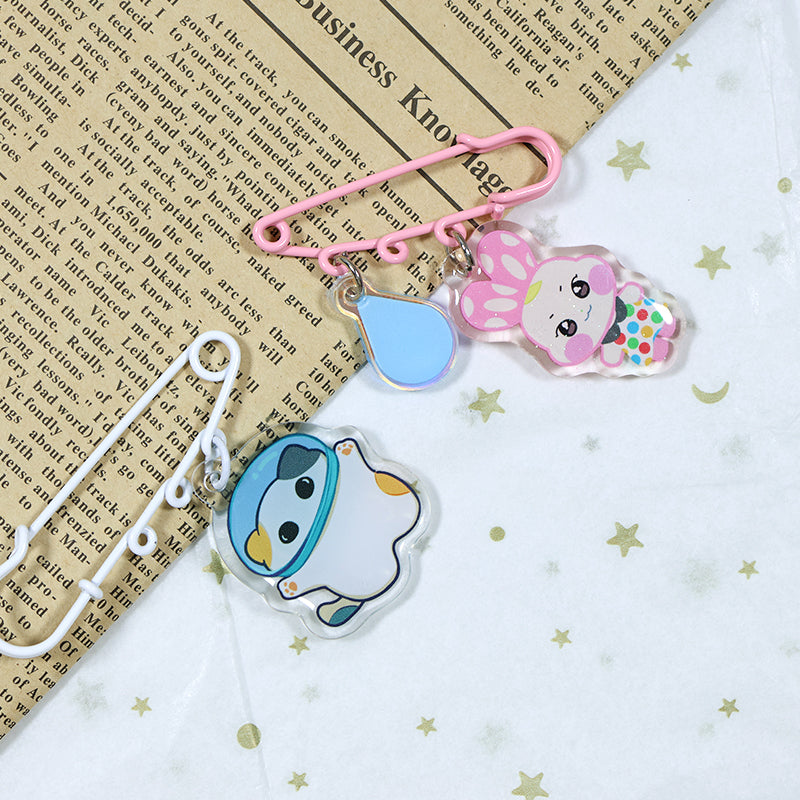 cadena de pines de acrílico personalizada