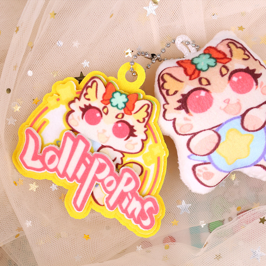 custom Non-woven fabric keychain