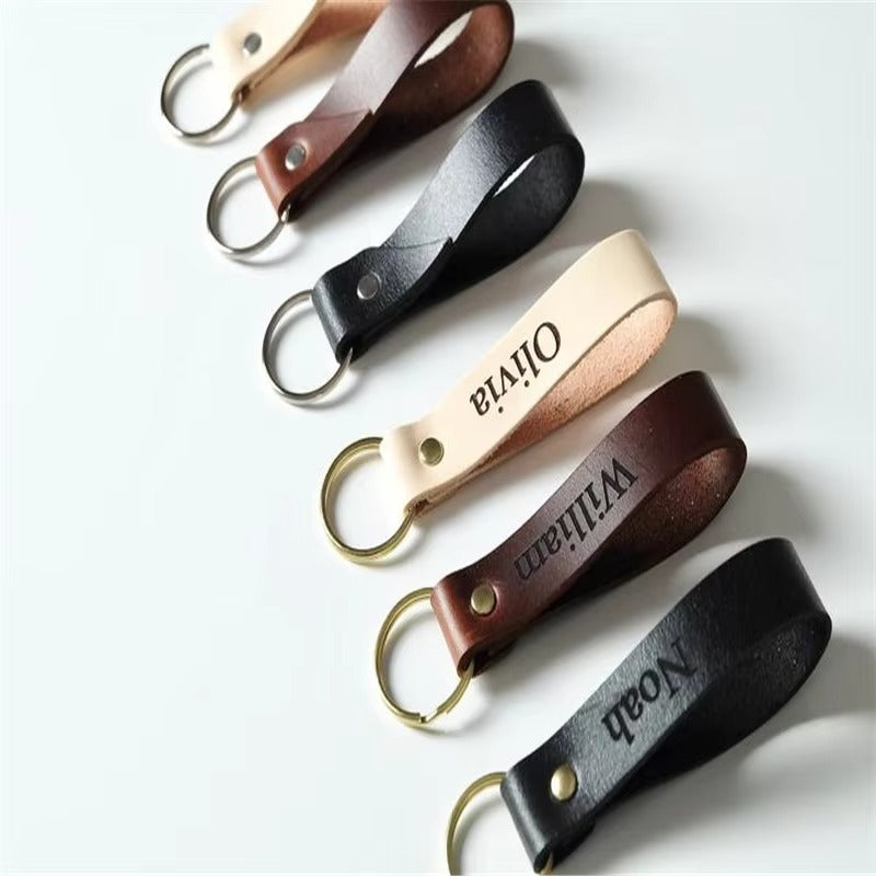 Llavero de cuero personalizado
