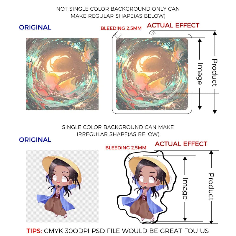 Custom Clear Acrylic Keychain