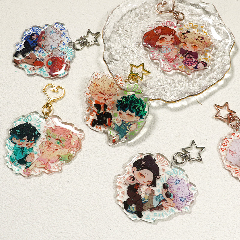custom epoxy acrylic keychain