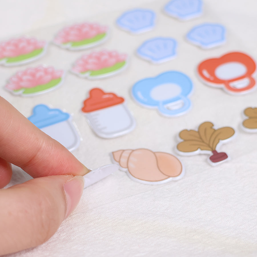 Custom cotton pvc Stickers
