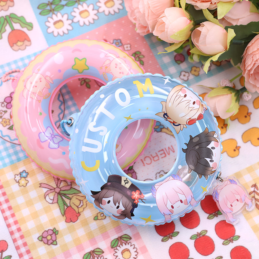 Custom Swim Ring Keychain