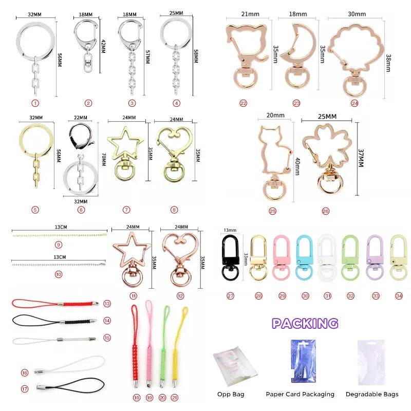 Acrylic wall hanging keychain