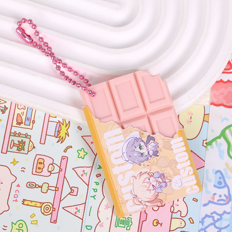 Custom chocolate keychain(Large)
