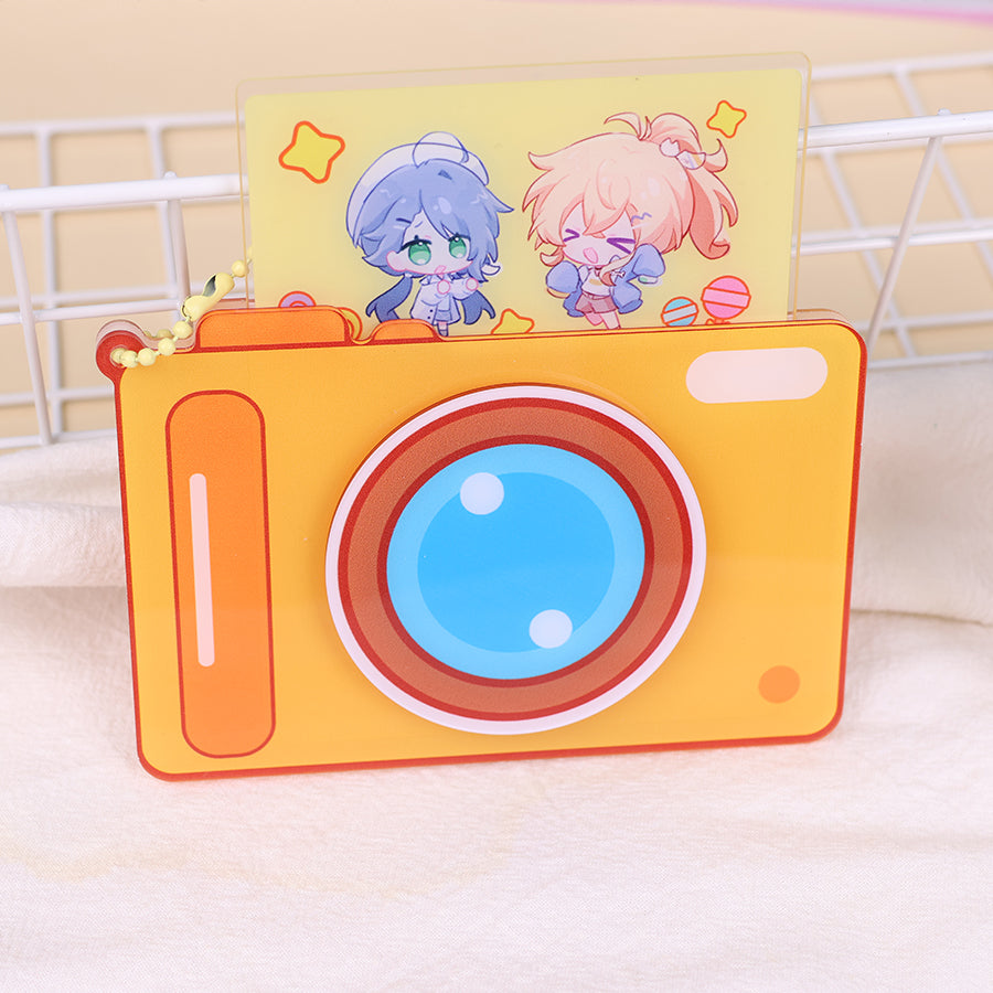 Custom acrylic camera keychain