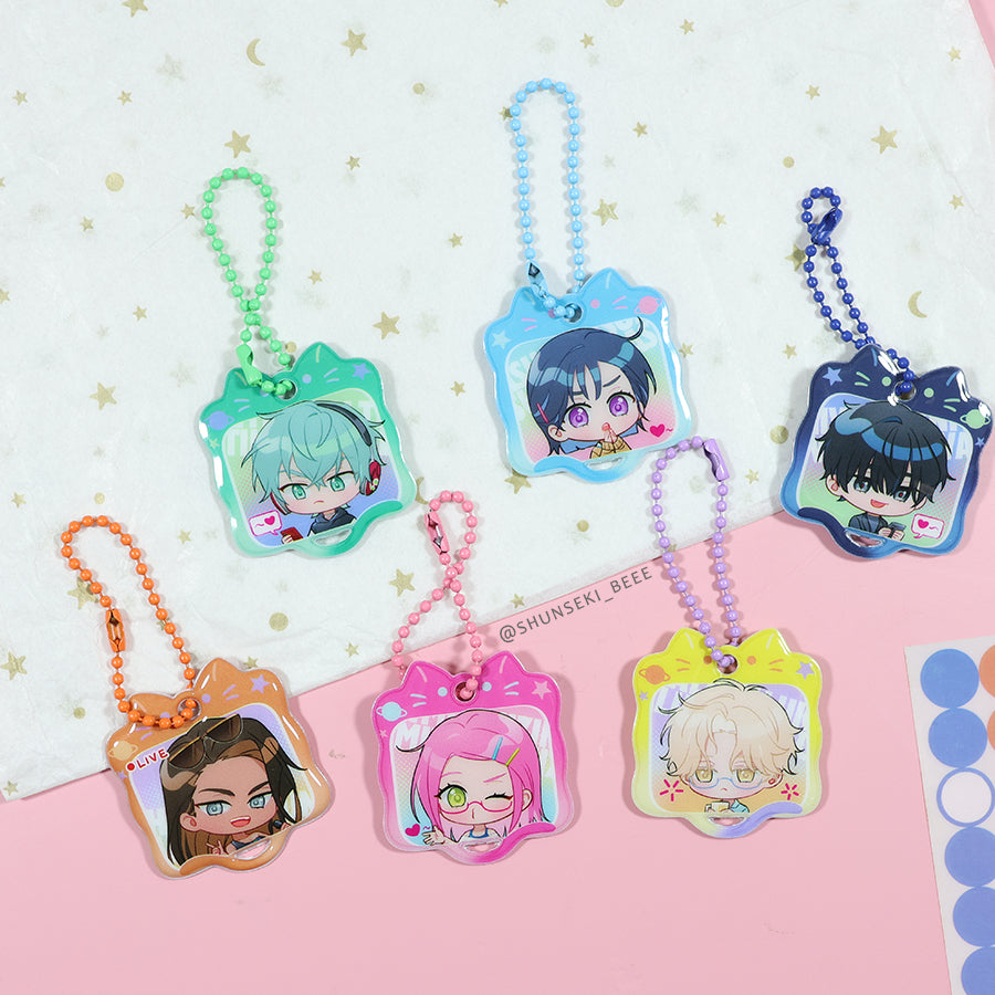 Custom puffy keychain