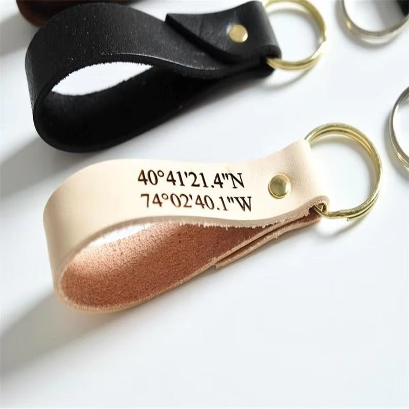 Llavero de cuero personalizado
