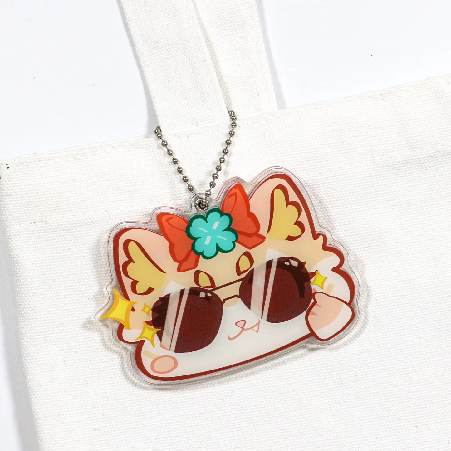 custom acrylic mirror keychain
