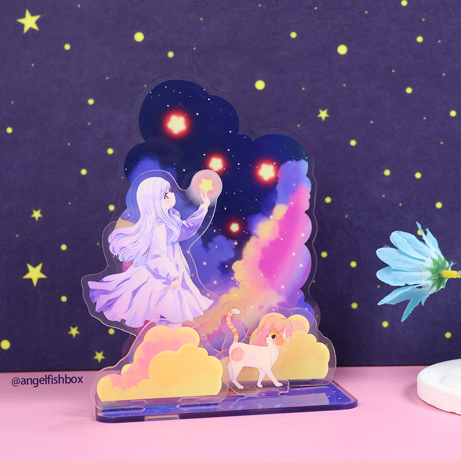 Custom Magnetic LED light Acrylic standee