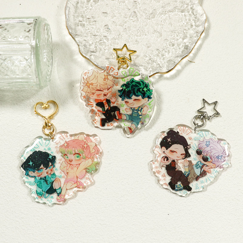 custom epoxy acrylic keychain
