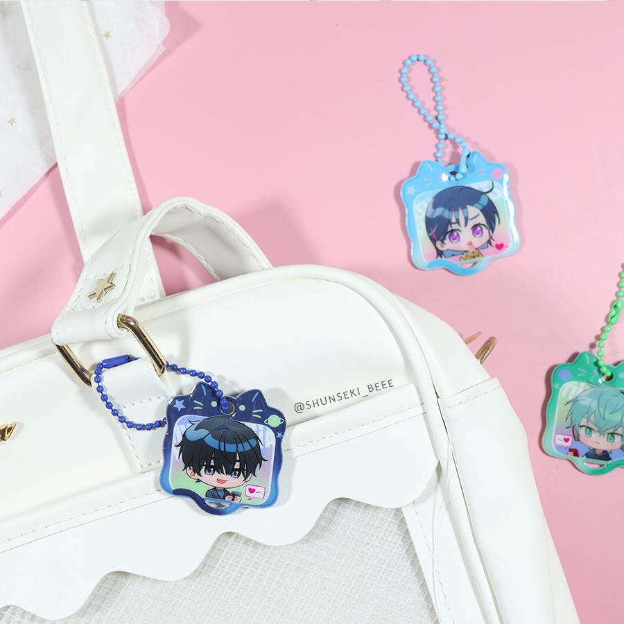 Custom puffy keychain