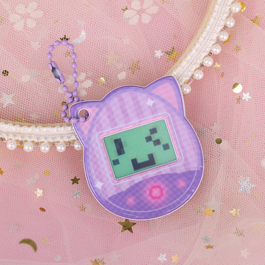 Custom puffy lenticular keychain