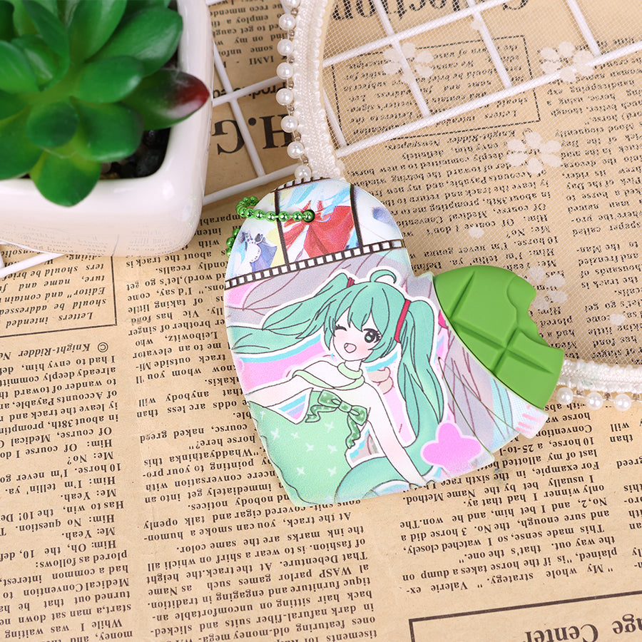 Custom Heart-shaped chocolate keychain
