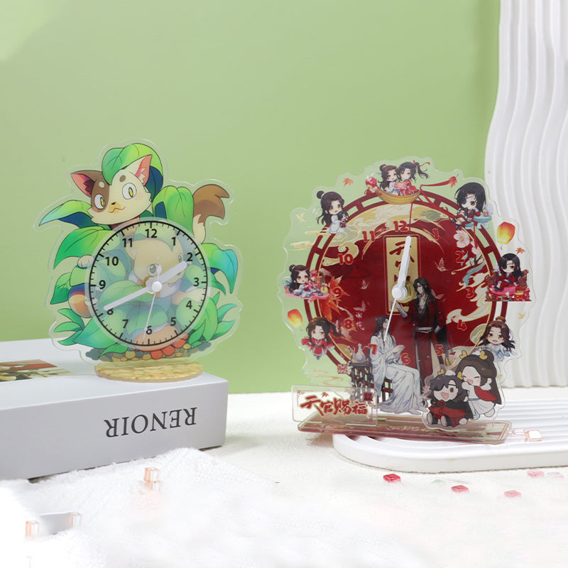 Acrylic clock standees