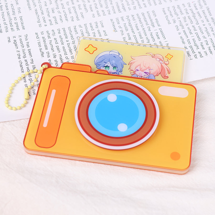 Custom acrylic camera keychain