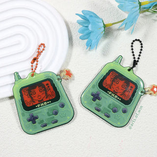 Custom acrylic lenticular card charm