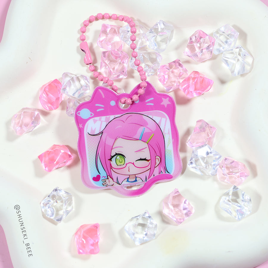 Custom puffy keychain
