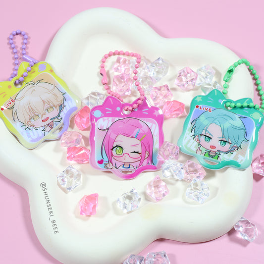 Custom puffy keychain