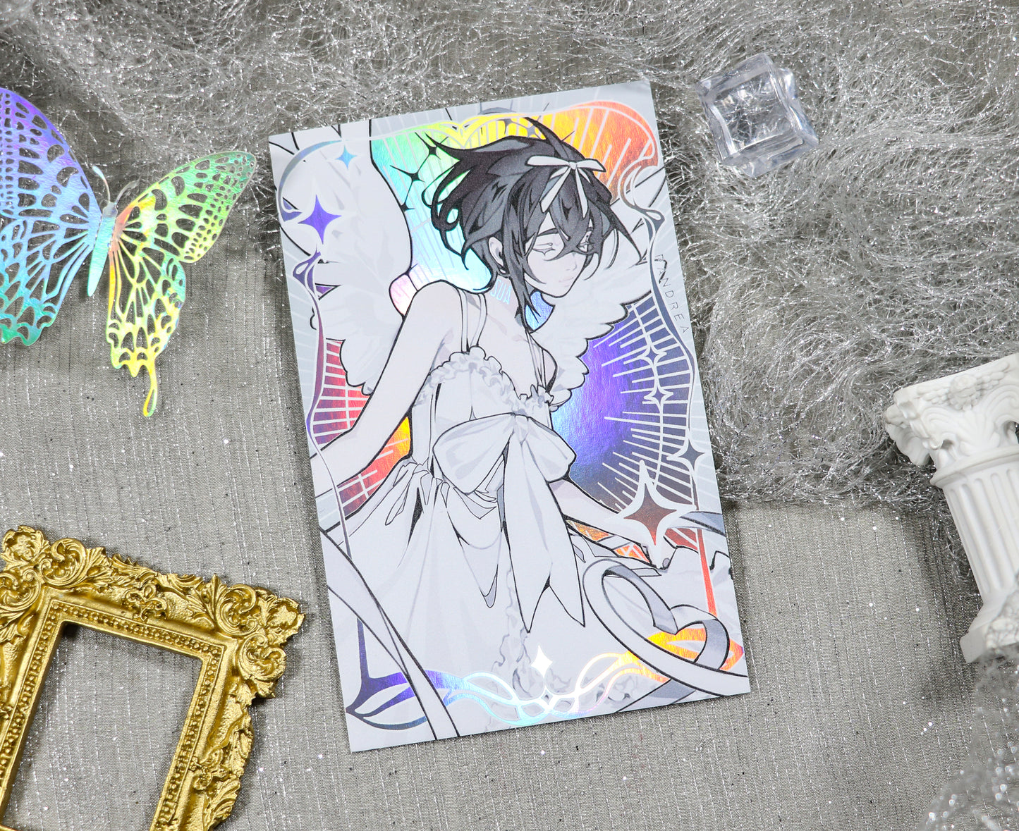 Custom holographic laser card