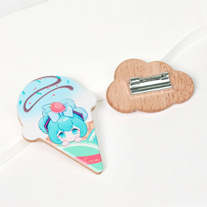 Custom Wooden Embossment Badge