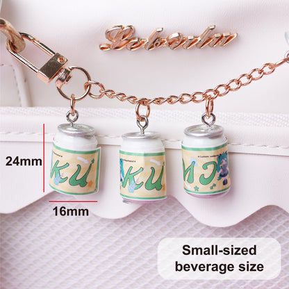 Custom drink can keychain