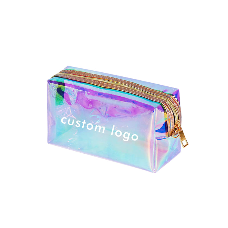 Bolsa holográfica iridiscente personalizada