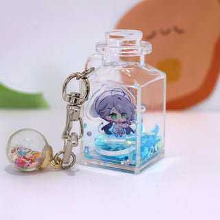 Custom Acrylic bottle keychain