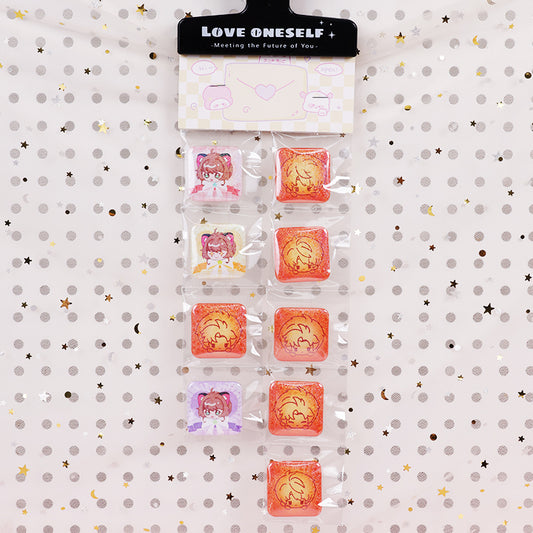Custom Tearable imitation candy bag badge