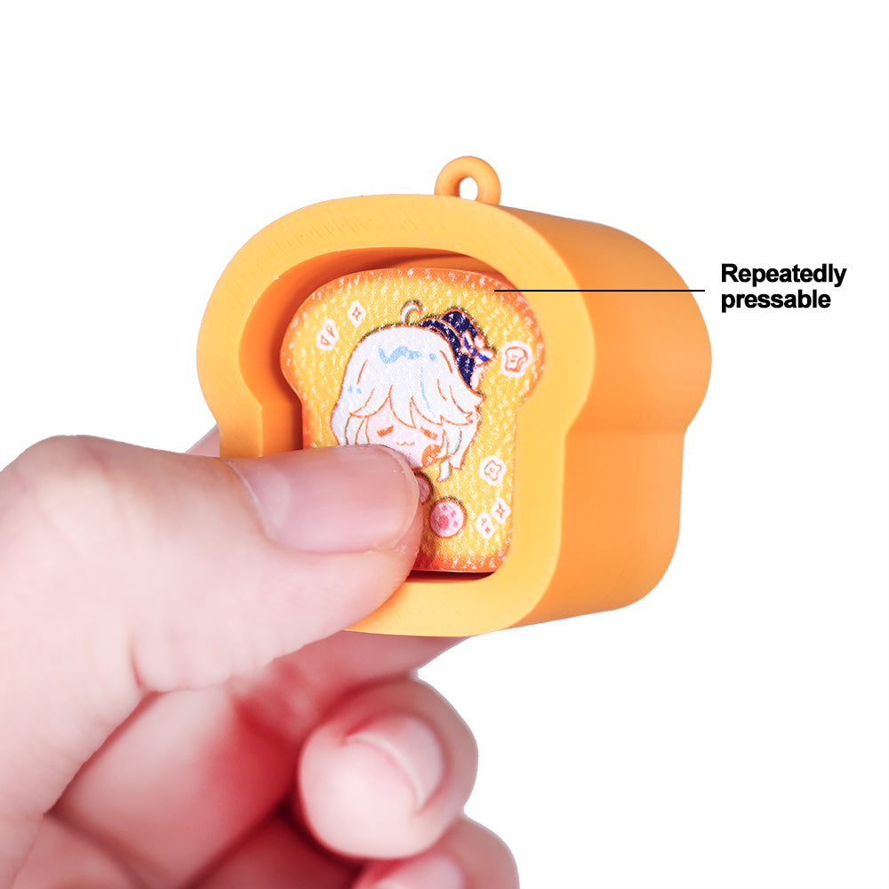 Custom Toast/Cup clicker Fidget keychain