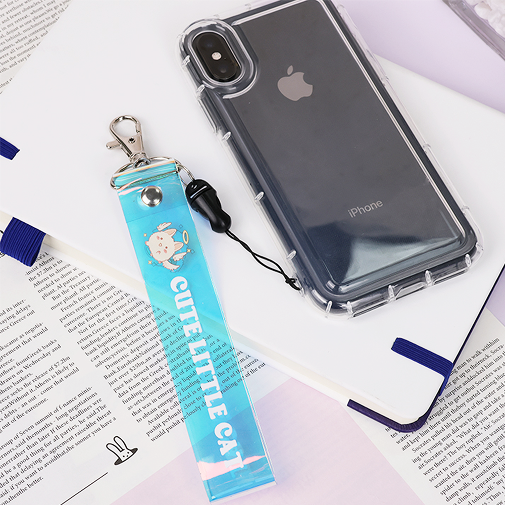 Custom Holographic wrist keychain