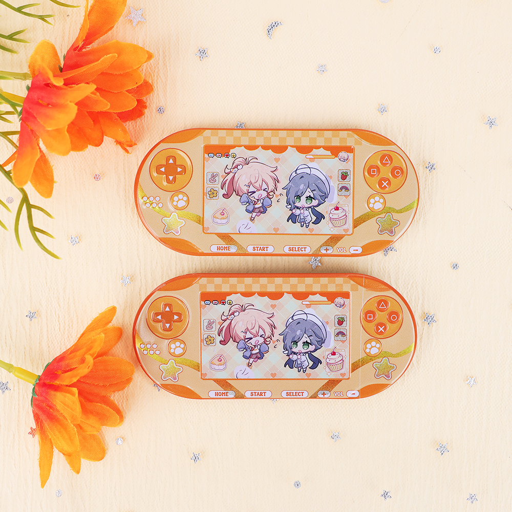 Custom Game console-shaped badge