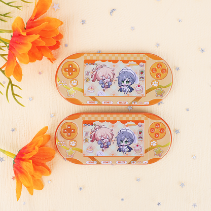 Custom Game console-shaped badge