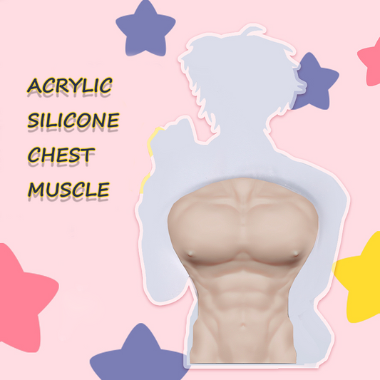 Custom Acrylic  silicone  chest  muscle