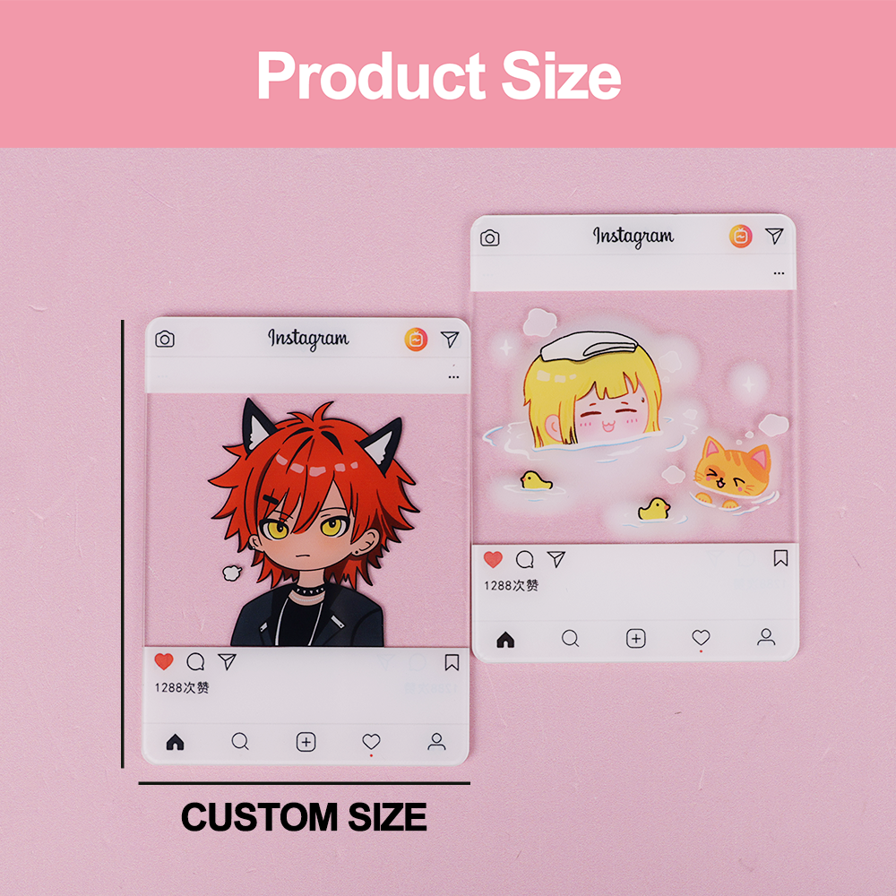 Custom  INS Transparent Cards