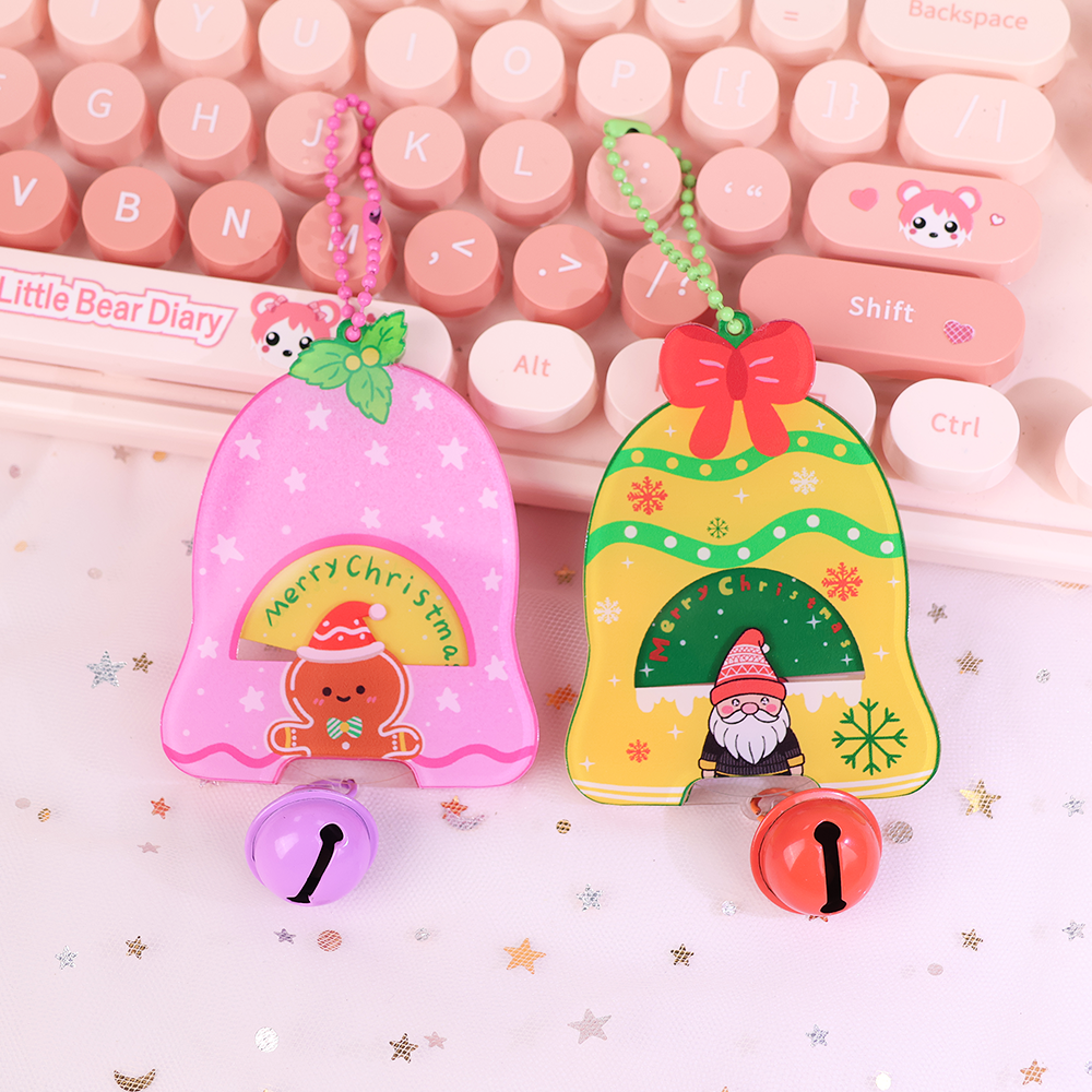 Custom Acrylic bell rotating keychain