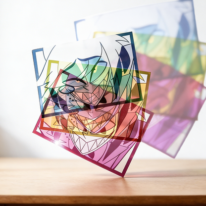 Custom Tri-color transparent cards