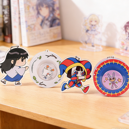 Custom Rotating Acrylic Badge Storage Charm