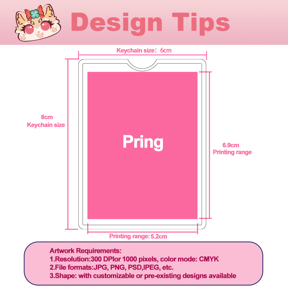 Llavero acrílico personalizado 