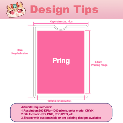 Llavero acrílico personalizado 