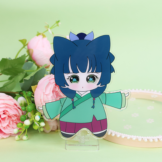 Custom Acrylic eye-closed movable figure standee