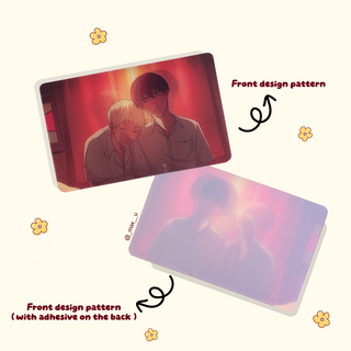 Custom lenticular card（ with adhesive on the back）