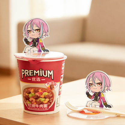 Custom Acrylic instant cup noodle lid