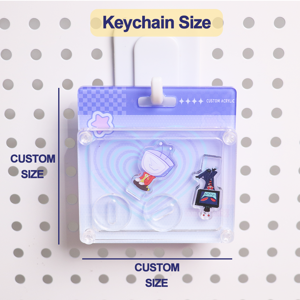 Custom Acrylic replaceable lenticular card charm