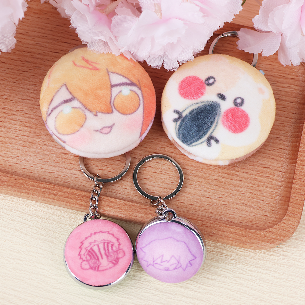 Custom Double-sided plush keychain